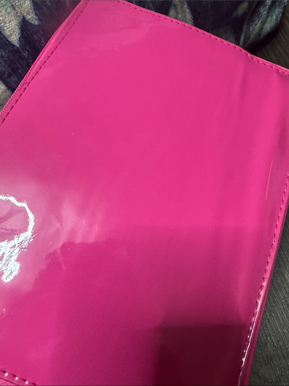 BEIS Hot Pink Patent Handle Cosmetic Case - Picture 6 of 9